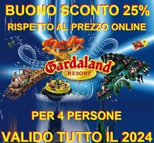 Biglietti Gardaland Coupon Buono Sconto 25% Per 4 Persone valido tutto il 2024