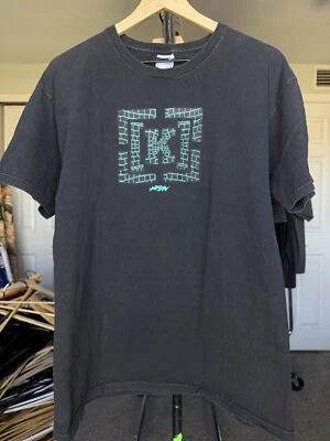 Camisa grande vintage Y2K Krew skate streetwear emo punk negra Foto 1 de 3