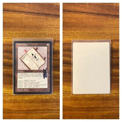 MTG✨Signed FOOL’S TOME Artist Proof✨Tempest MINT RARE Artifact 1997 J. Baroh Art - Image 1 of 3