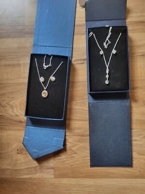 Lot Of 2 Sterling Silver .925 Necklace and Earring Set - Image 1 of 4