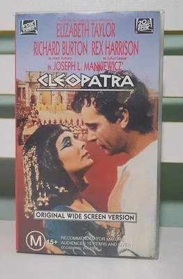 CLEOPATRA ORIGINAL WIDESCREEN VERSION VHS VIDEO FOX VIDEO TWO TAPES! - Image 1 of 3