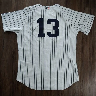 Alex Rodriguez #13 Signed ny Yankees Baseball Jersey Autographed majestic Sz 48 - Image 1 of 4