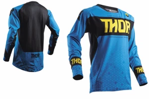 THOR FUSE S18 MENS RACING JERSEY BION BLUE - Picture 1 of 2