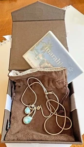 Marahlago Larimar Sterling Silver 925 Seduction Pendant Gift Box & Chain - Picture 1 of 7
