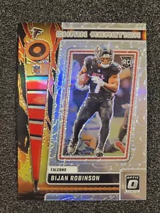 2023 Optic Chain Reaction Silver Prizm #CR-BR Bijan Robinson RC Atlanta Falcons - Picture 1 of 3