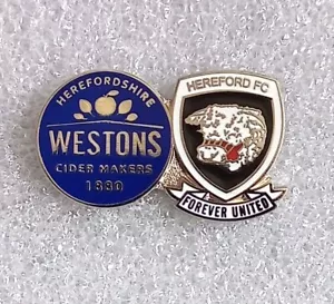 HEREFORD FC / WESTONS CIDER BADGE - Picture 1 of 1