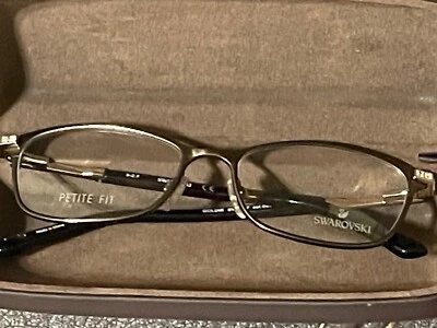 Swarovski Goldie SW5187 049 Brown & Gold Metal Eyeglasses Frame 51-16-135 - Image 1 of 4