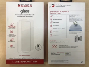ZAGG Invisible Shield Glass Screen Protector for AT&T Radiant Max -Anti Scratch - Picture 1 of 3