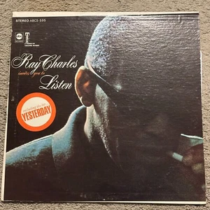 Ray Charles: "Listen" LP. VG+. - Picture 1 of 3