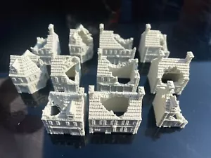 Damaged French Destroyed House Building 6mm Terrain WW2 - 11 variants - Picture 1 of 13