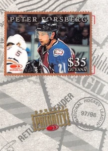 1997-98 Donruss Priority Stamps Bronze #10 Peter Forsberg - Picture 1 of 2