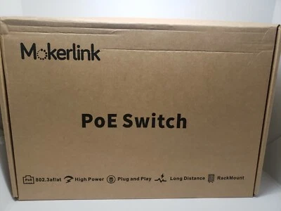 Mokerlink 26 Port EthernelPoe Switch with 24 Port PoeModel #POE-F242G - Image 1 of 4