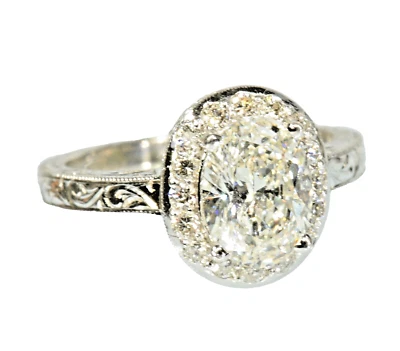 Certified Natural 1.70 ct. Diamond ,Solid 14k Gold Ring EGL USA Oval Brilliant - Image 1 of 4