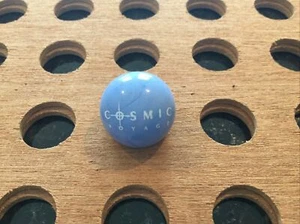 Vintage | "Cosmic Voyage" | Blue & White | Glass Marble - Picture 1 of 4