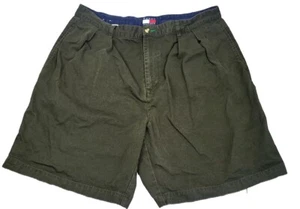 Pantalones Cortos Tommy Hilfiger Para Hombre 38 Verde Plisado Frontal Medidas 36 x 8 Bolsillos Cortados - Imagen 1 de 12