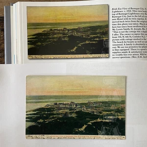 RARE 1910 Bird's Eye View- Barnegat City PROOF PC used for book "Picturing LBI" - Picture 1 of 4
