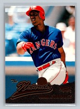 1996 Pinnacle The Naturals #163 Juan Gonzalez Texas Rangers Baseball Card