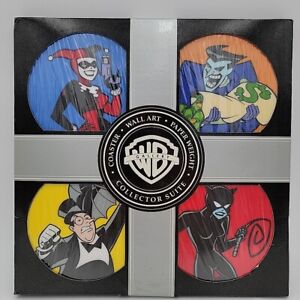WB Warner Brothers 2000 Batman Rogues Gallery Joker Porcelain Wall Art Coasters