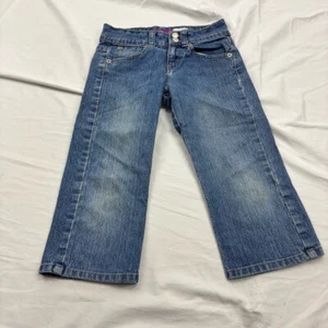 Girl's Size 8 Jordache Wideleg Jeans Blue Denim Classic 5Pocket Faded Wash - Picture 1 of 9