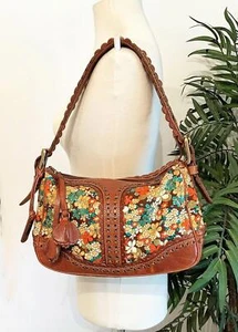 ISABELLA FIORE MORNING DEW RARE FLORAL SHOULDER BAG - Picture 1 of 1