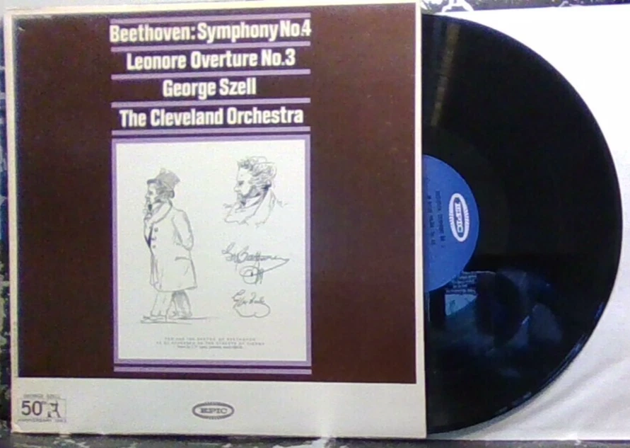 BEETHOVEN Symphony #4 & Leonore GEORGE SZELL & Cleveland LP EX Vinyl VG+ Cover  - Image 1 of 1