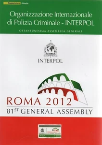 ITALIA 2012 FOLDER POLIZIA CRIMINALE INTERPOL - Picture 1 of 1