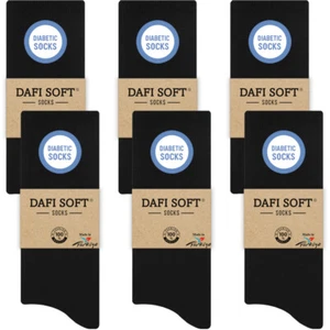 Dafi soft 6 Pairs Diabetic socks for men, Cotton, Size L XL, Made in Turkey - Picture 1 of 5