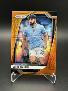 2024-25 Panini Prizm EPL - Josko Gvardiol #14 Orange Hyper Prizm - Man City - Bild 1 von 2