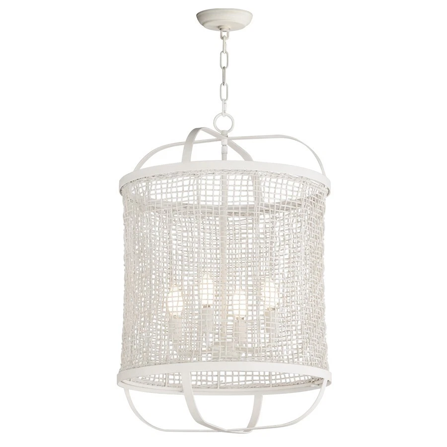 Maxim Lighting Cestino 4 Light 19" Pendant, Weathered White - 22474WWT - Image 1 of 1