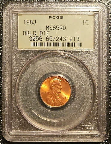 1983 LINCOLN MEMORIAL CENT DOUBLED DIE REVERSE PCGS MS65RD OGH DDR DOUBLE 1C Cover