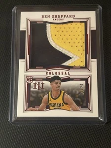 2023-24 National Treasures RED Ben Sheppard Colossal Patch RC #11/24 Pacers - Picture 1 of 2