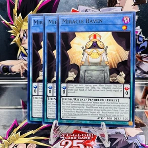 3x Yugioh Playset Miracle Raven DUAD-EN084 Common 1st Ed Near Mint - Picture 1 of 1