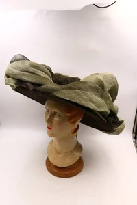 Sombrero Derby Tejido Boutique Kōkin Nueva York Ala Ancha 22" Decorado Precio de venta sugerido por el fabricante $610 Nuevo con Etiquetas - Imagen 1 de 12