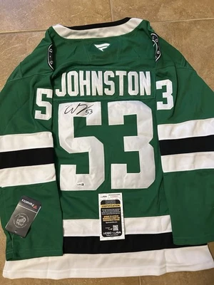 Wyatt Johnston Signed Dallas Stars Jersey JSA COA - Image 1 of 4