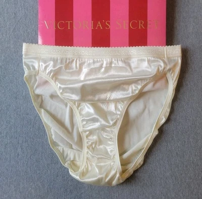 Victoria's Secret Second Skin Satin Signature Brief Panties VTG NEW NWT Large  - Image 1 of 4