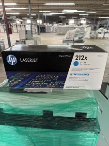 HP 212X Wysokowydajny cyjan Oryginalny toner LaserJet, W2121X - Zdjęcie 1 z 4