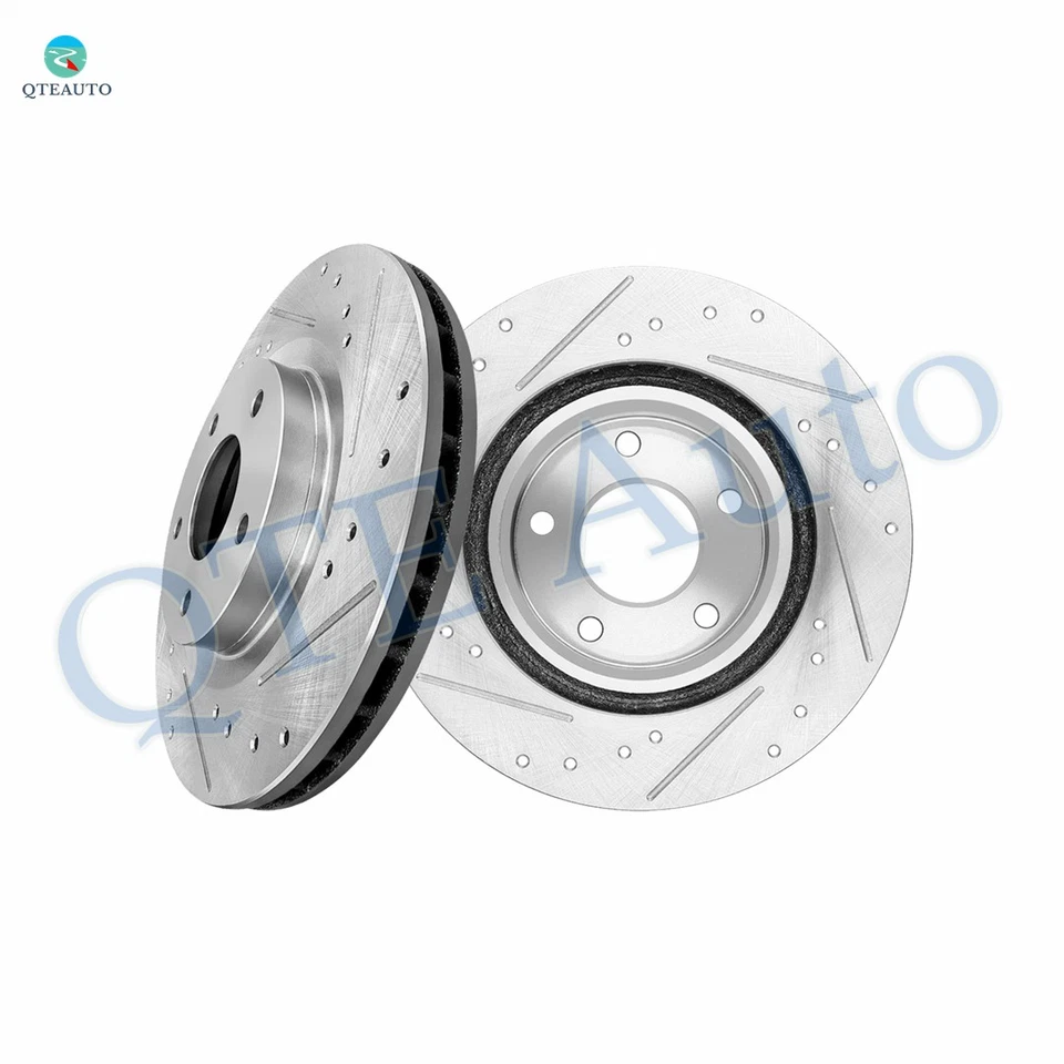 Rotores de disco de freno delanteros ranurados perforados 294 mm para Jeep Patriot 2007-2017 Foto 1 de 4