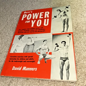 1959 HERE'S POWER FOR YOU, David Manners - 4 Complete Body Building Courses - Picture 1 of 21