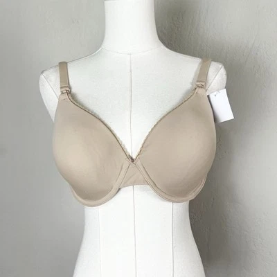 Motherhood Maternity 38B Full Coverage Underwire Clip Down Nursing Bra Beige - Image 1 of 4