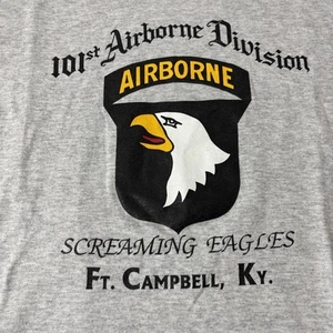 101st Airborne Division Screaming Eagles T-Shirt Size Large Ft Campbell Ky - Picture 1 of 7