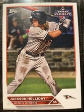 2023 Topps Pro Debut Jackson Holiday Baseball Card #PD-7 Delmarva Shorebirds O’s