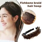 Wide Braid Head Hoop Handmade Fishbone Braids Hairbands