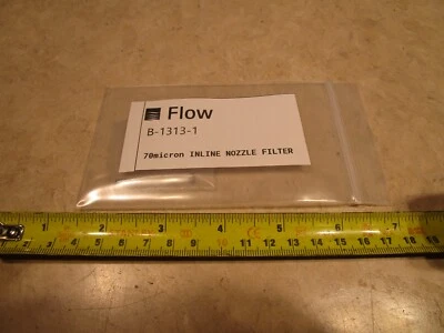 FLOW WATERJET B-1313-1, 70 MICRAS BOQUILLA EN LÍNEA MONTAJE FILTRO PANTALLA, R0025 Foto 1 de 3