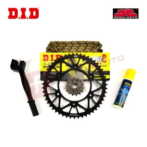 DID DZ JT Racelite Gold Chain and Sprocket Kit to fit Husqvarna TC570 2001-2002 - Picture 1 of 2
