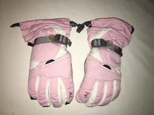 Vintage HEAD Girls Pink WINTER GLOVES GIRL'S SIZE Large Adjustable Cuff - Picture 1 of 5