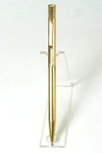 Vintage Waterman Kugelschreiber Gold Plaque Metallgehäuse, Drehmechanik.   (K91) - Bild 1 von 14