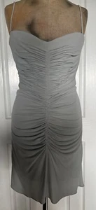 Alex Perry Stretch Oyster Colour Jersey Rouch Detail Mini. Sample s.6 One Off. - Picture 1 of 6