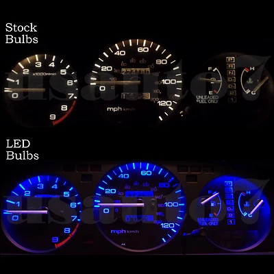 Dash Instrument Cluster Gauge BLUE LEDs LIGHT BULBS KIT Fits 86-89 Acura Integra - Image 1 of 4