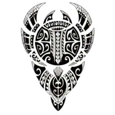 INKWEAR Tribal Shoulder/blade Winged temporary tattoo A5 - Realistic - Large - Fast ship