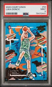 Luka Doncic Panini Court Kings PSA 9 (card 59) 2020/21 pop 12